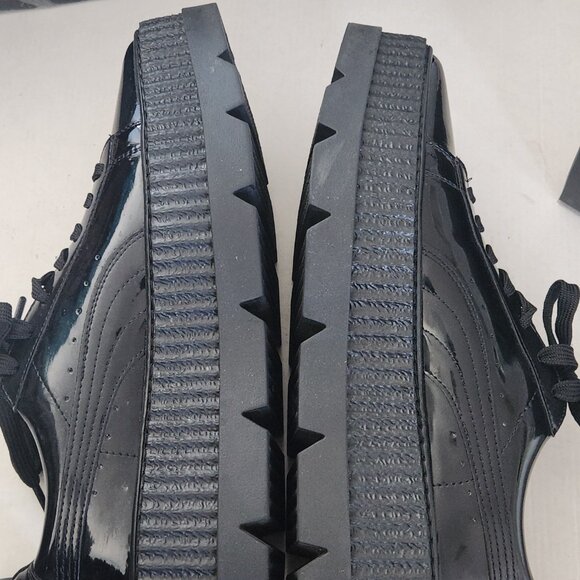 Puma Pointy Creeper Rihanna Fenty Patent Black Size 8 - Picture 4 of 10